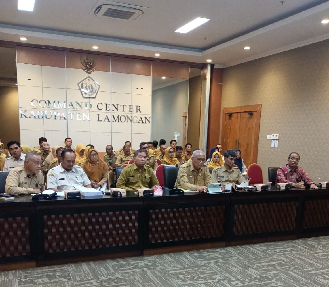 Pemkab Lamongan Gelar Rapat Daring dengan Kemendagri dan Kemenkeu Finalisasi Raperda Pajak dan Retribusi Daerah 